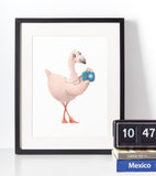 Flamingo - Børneplakat