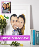 Fødselsdagsgave - karikaturtegning efter dine fotos - Just Karikatur