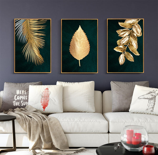 Golden leaf plakat