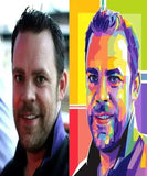 Konfirmationsgave - pop art tegning efter dine fotos - Just Karikatur