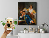 Majestic Couple - Royal portræt efter dine fotos Just Karikatur
