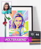 Polterabend - pop art tegning efter dine fotos Just Karikatur