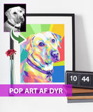 Pop art af dyr - tegning efter dine fotos