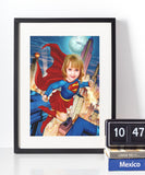 Supergirl - karikaturtegning efter dine fotos Just Karikatur