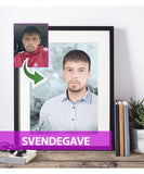 Svendegave - Dream portræt efter dine fotos - Just Karikatur
