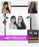 Værtindegave- Portrættegning efter dine fotos - Just Karikatur
