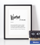Woman definition plakat