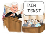 Jurist tema4 (1 person) - karikaturtegning efter dine fotos