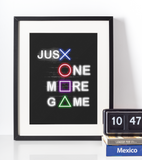 Neon Plakat - Just one more game